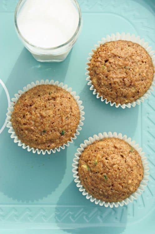 Zucchini Bran Muffins. Here it is! The biggest lie about muffins.